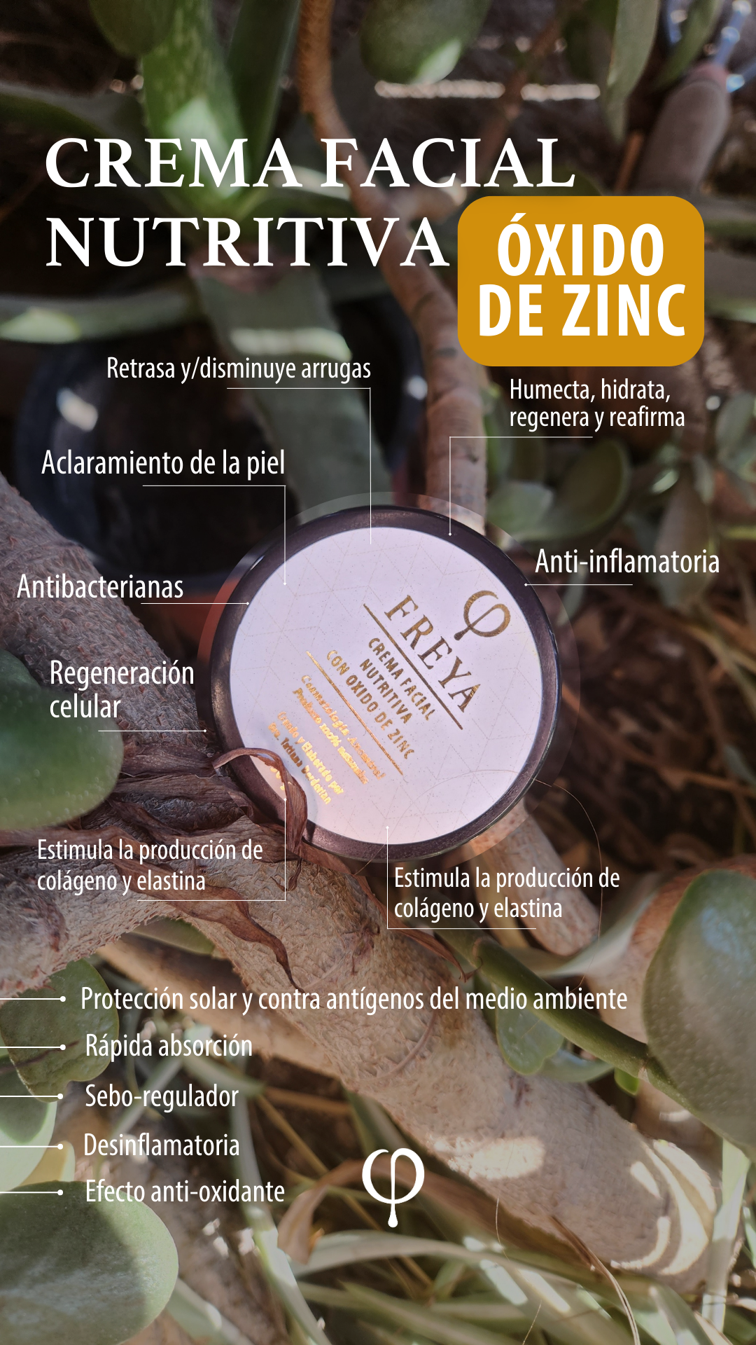 Crema Facial Nutritiva ZINC